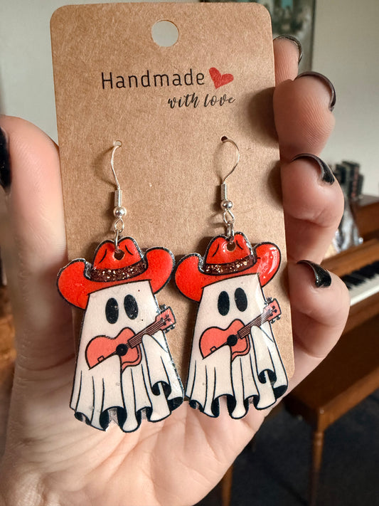 Cowboy Ghost Dangles