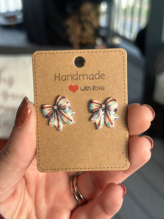⚾ Baseball Bow Studs