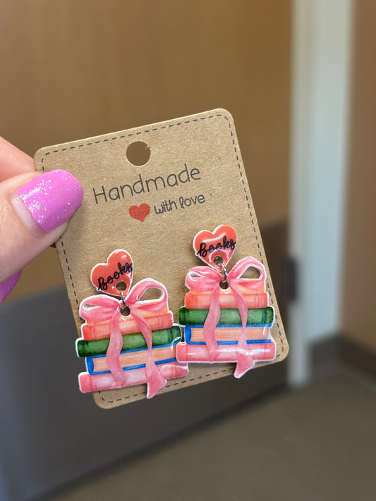 Book Lover Stud Earrings
