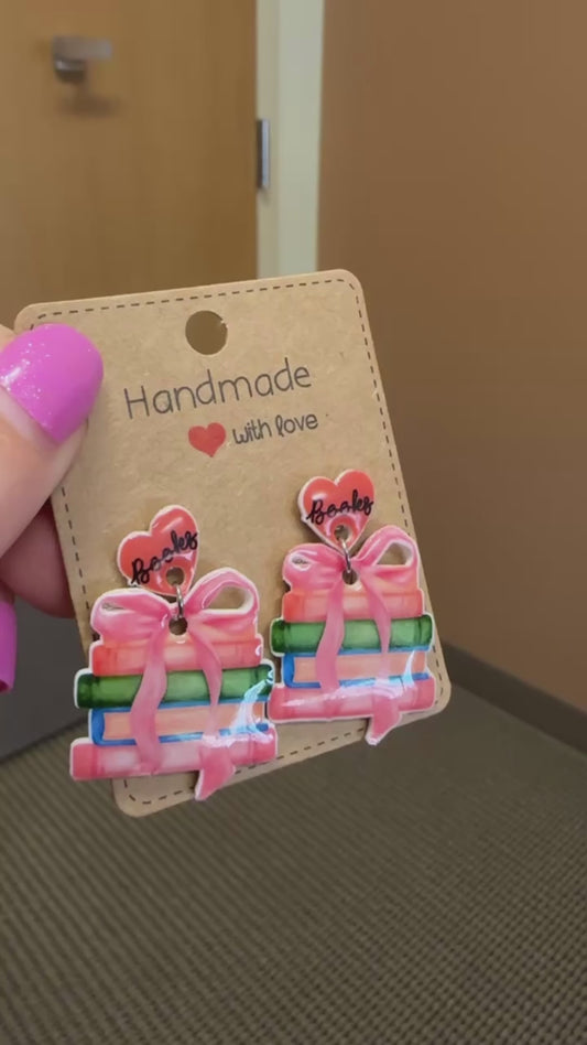 Book Lover Stud Earrings