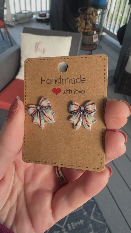 ⚾ Baseball Bow Studs