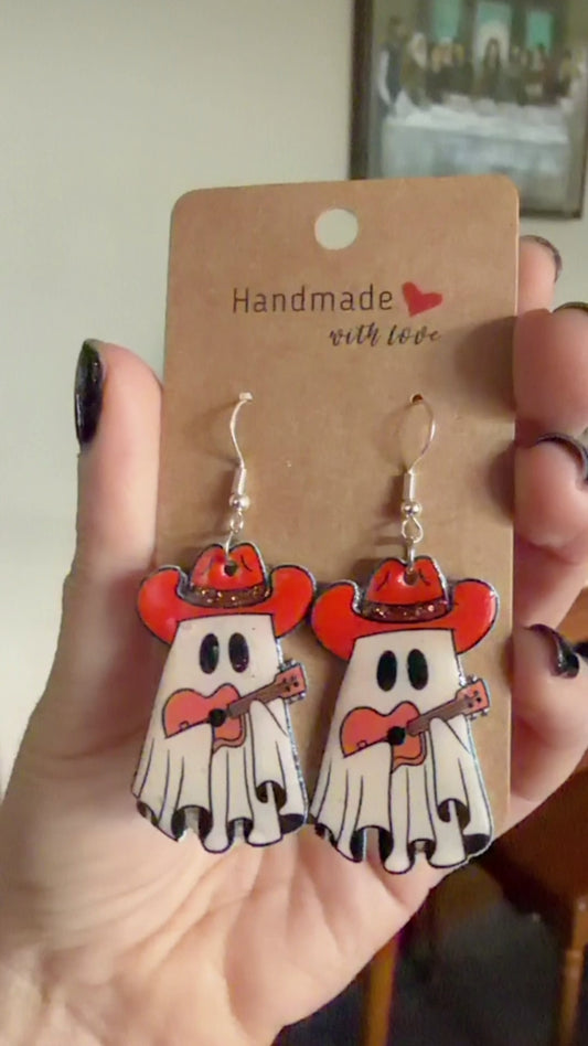 Cowboy Ghost Dangles